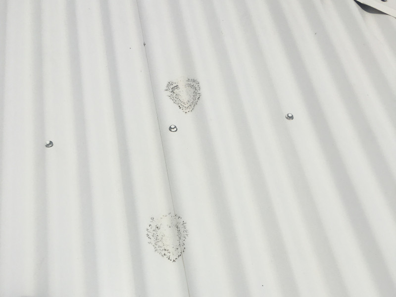 Black stains remaining after high pressure cleaning