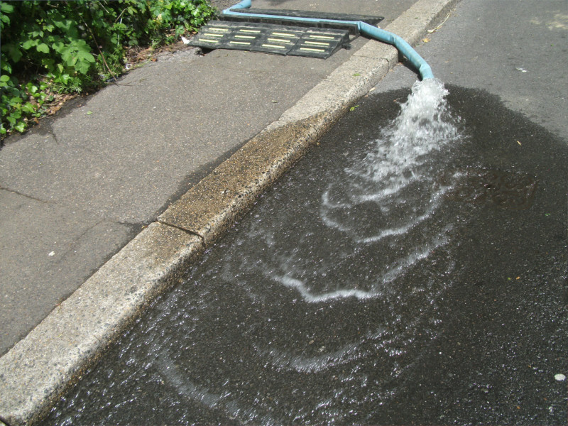 Wasteful water usage during high pressure cleaning