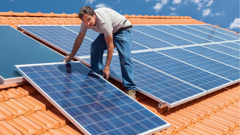 Solar panel installation